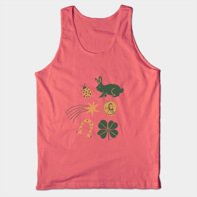 Lucky Shirt Tank Top by Emily Doliner Art